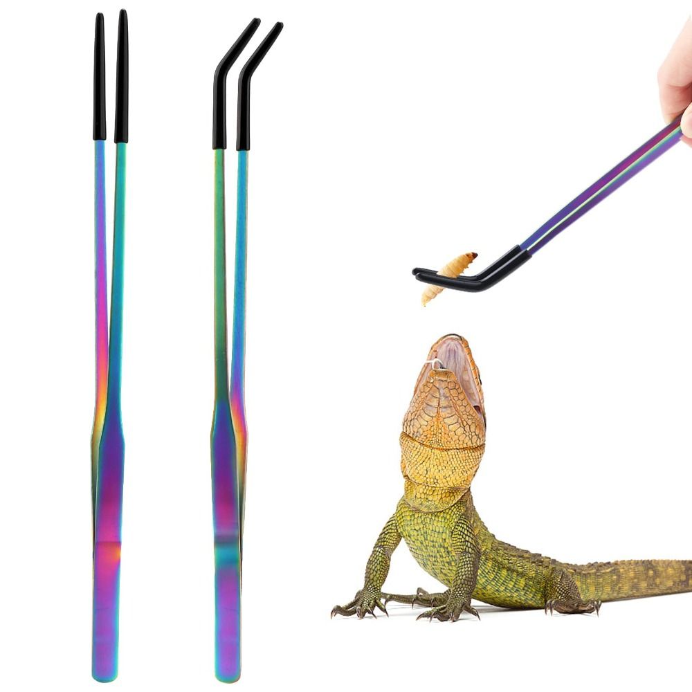 2PCS Penjepit Pakan Reptil dar - Feeding Tong Stainless ulasan dan harga