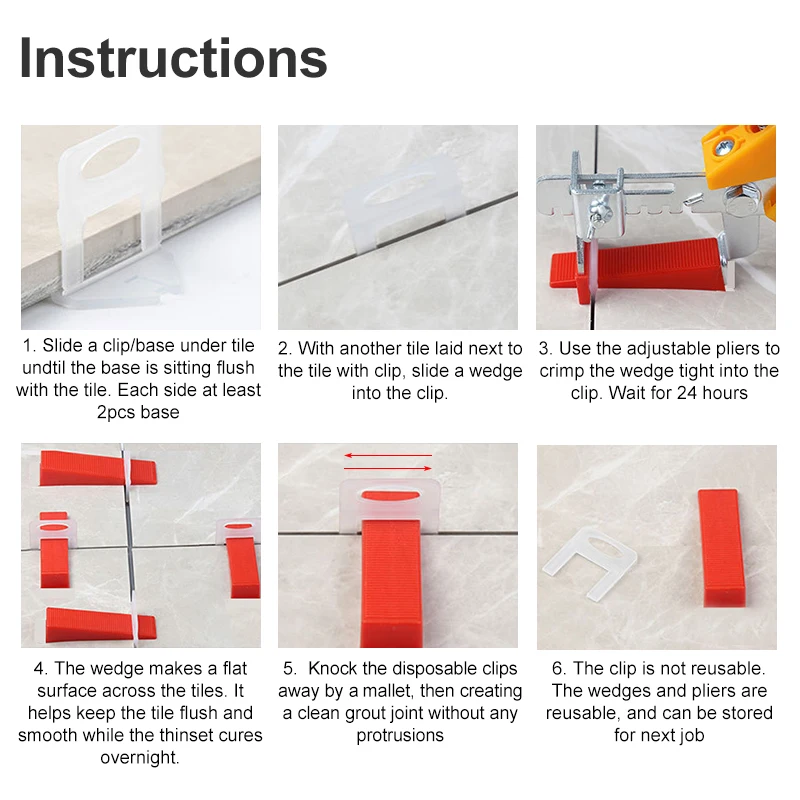 100pcs 1/1.5/2/2.5/3mm Klip Pe - Ceramic Tile Floor ulasan dan harga